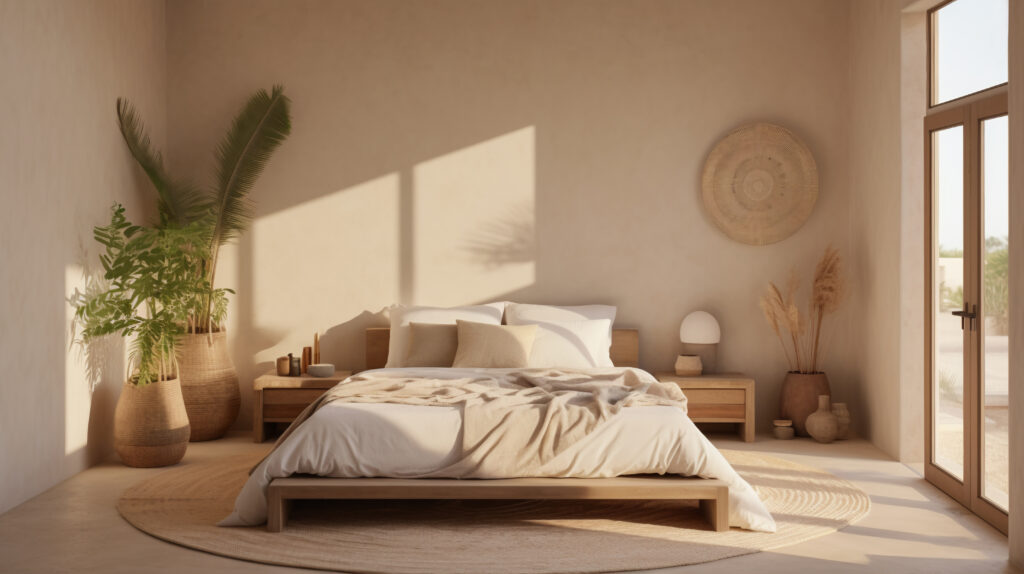 bed bedroom decorated with brazilian folklore design scaled